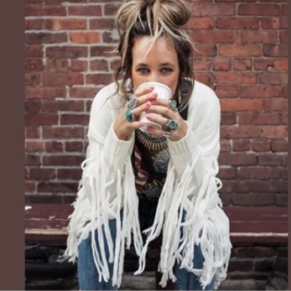 Spell Sweaters - Spell and the gypsy designs rare vintage Leila tassel cardigan cropped shrug